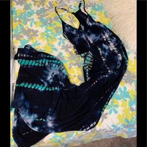 Tie dye maxi dress